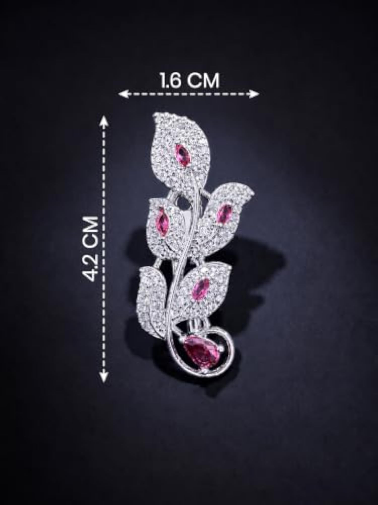 Stylish Silver-Tone Brooch for Men & Women